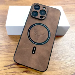 Coque iPhone 14 Pro Max Plus 14Pro ProMax Marron Foncé